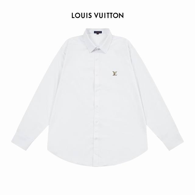 lv 路易威登 四季款 官网Logo 设计 长袖衬衫 对版定染面料 上身高级感十足 纯棉竹纤维面料 高品质 男女同款 码数:39-43 M-3Xl
