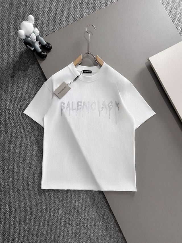 巴黎世家Balenciaga 25Ss新款男士圆领短袖T恤 高版本 高品质 270G 甄选优质高端面料 做工精细 独特设计 代工厂P出品， 送人自己穿都非常显档