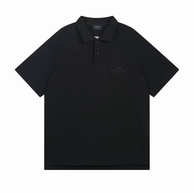 顶级版本 大货细节图 #巴黎25Ss新品Bbgarde-Robeinterwined绣花翻领Polo衫短袖# Balenci*Ga巴黎# 面料采用260G巴黎专