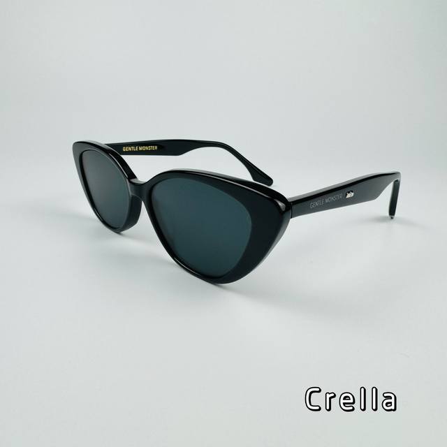 1:1顶级版本 货号 Jh282818 型号: Crella 王鹤棣同款Gm墨镜 Crella 01 时尚猫眼造型太阳镜 镜框采用板材材质 精致的前框线条精美柔