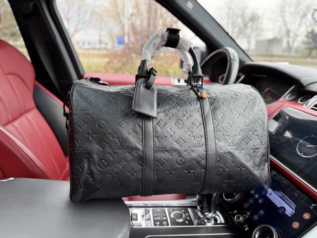 高端货 新款 Louis Vuitton Lv旅行袋路易威登旅行袋 M44810 Louis Vuitton Keepall 45 可拆卸可调节肩带拉链开合大容