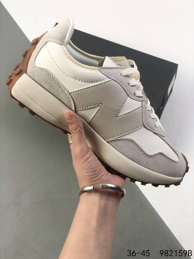 真标带半码 新百伦 New Balance Nb327系列 复古休闲运动慢跑鞋 Ws327Ra全新 New Balance 327 系列 以更纯粹的复古风格设计