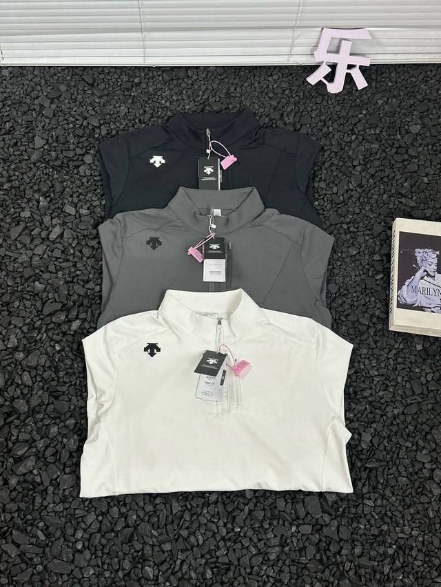 Descente 迪桑特 24Ss秋冬户外运动跑步男士立领套头长袖 - 柜子同步上新 品质好物 上身舒服无拘无束做工走线 工整整齐品质面料都很Ok高弹面料 吸湿