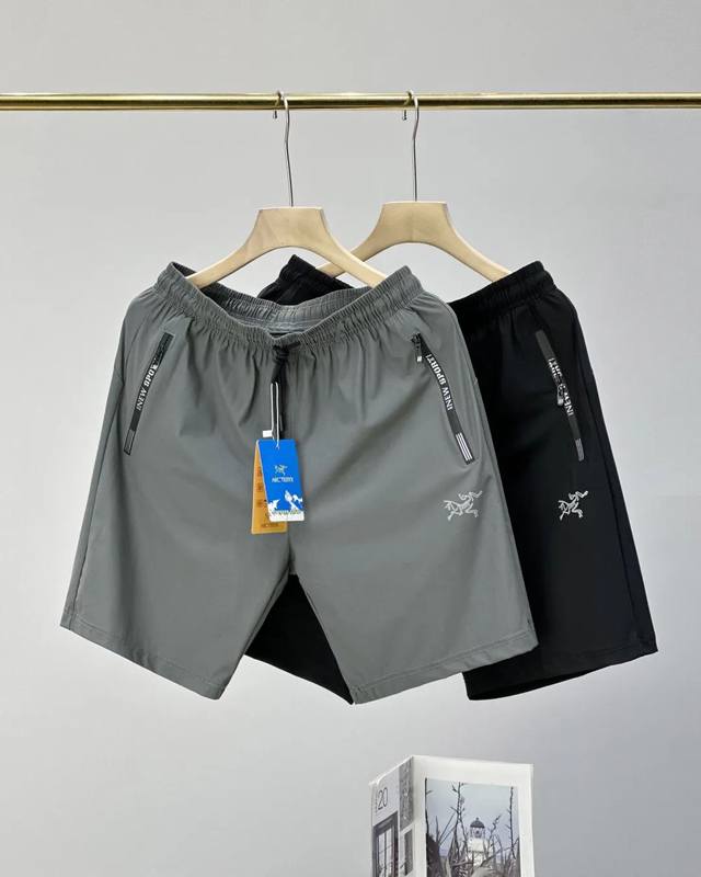 上新 自带冰感 透气冰爽鸟家180G超轻薄透气弹力速干冰爽夏季男子速干轻薄弹力冰爽透气运动健身商务休闲五分 短裤 休闲运动风 时尚大气上档次 功能性休闲户外运动