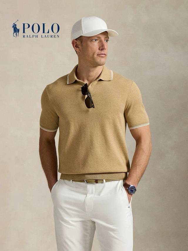 ralph Lauren拉夫劳伦Rlx Golf高尔夫男士针织短袖polo衫 请套上洗衣袋使用40度以下的水洗涤 采用55%棉 45%聚酯纤维混合精细编棉混纺面