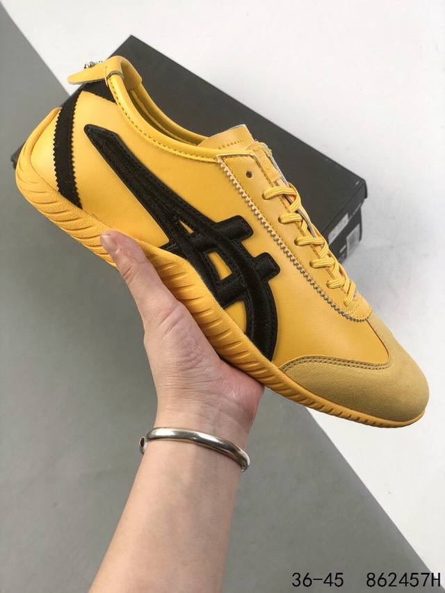 真标带半码 亚瑟士 Asics Mexico 66 Driving 鬼冢虎 原装 四联吊牌 中底纸板钢印 日系轻便运动休闲鞋 货号 1183C306 id 86