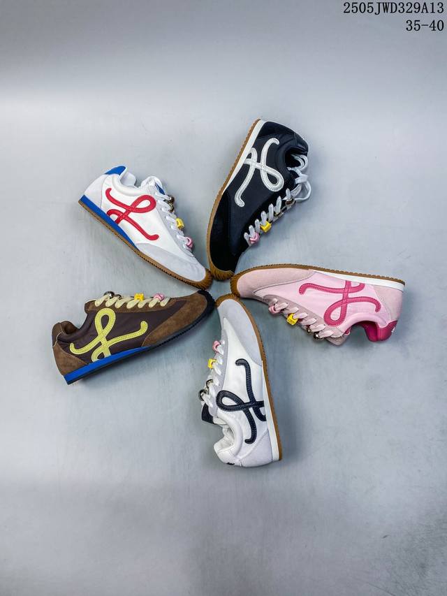 特价福利 罗意威Loewe Ballet Runner Sneakers 芭蕾舞 系列阿甘复古风德训薄底百搭休闲运动鞋 市面最高性价比 实体平台跑量 主打推荐好