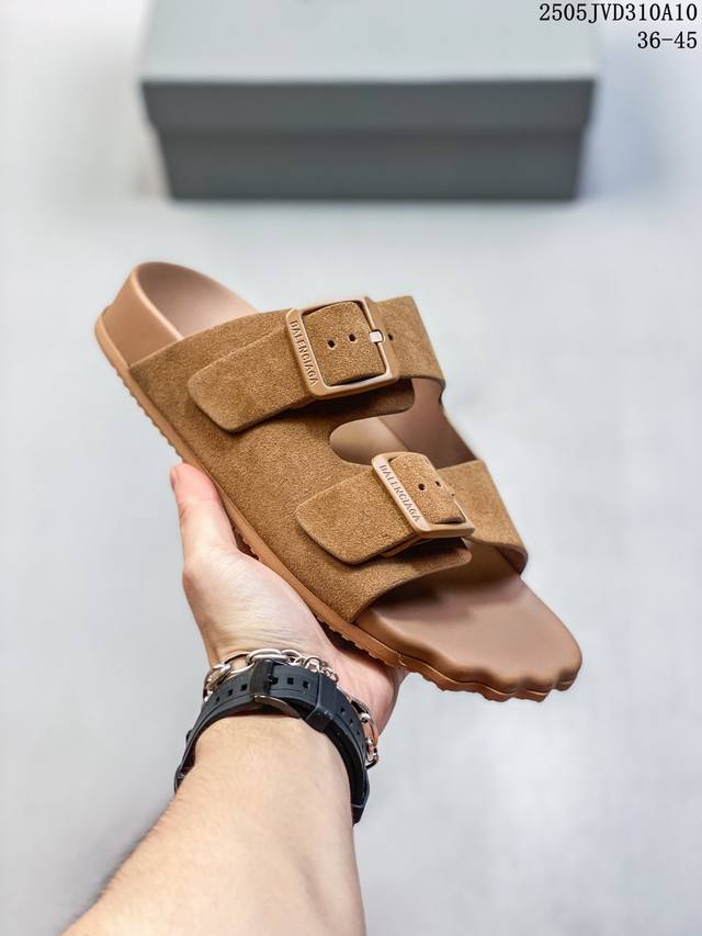 balenciaga巴黎世家 Mallorca 休闲简约时尚凉拖鞋 货号 656821Wa2M61010 Size:36 45 05Jvd310A10