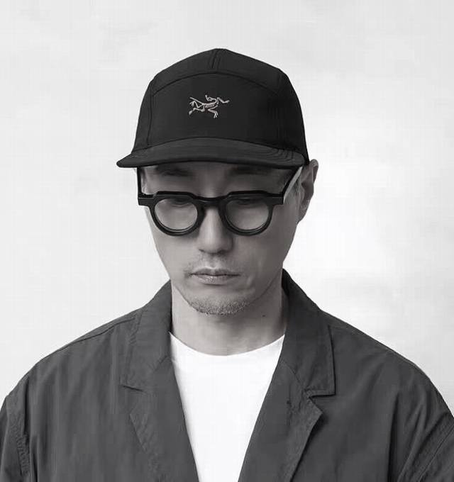 N家立体胶印软顶速干户外防晒五片帽
