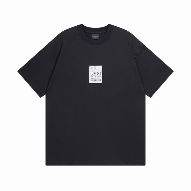 balenciaga 巴黎世家2025 Ss 最新款标签520印花短袖T恤 本市场No.1的质量 真正天花板品质 全部原版开发注意细节图 避免被盗图商家混发 正
