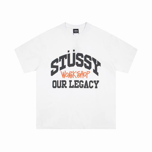 stussy斯图西美式潮牌Logo徽标印花宽松版型短袖T恤 6950 属于Ss24 Thermal Stock Tee夏季系列 stussy于1980年由Sha