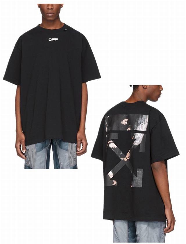 经典款春夏新品 品牌 Off-White 卡拉瓦乔箭头款短袖T恤 颜色 白色 黑色 尺码 Xs-S-M-L 男女同款 面料 采用定制230克32织纯棉双纱面料