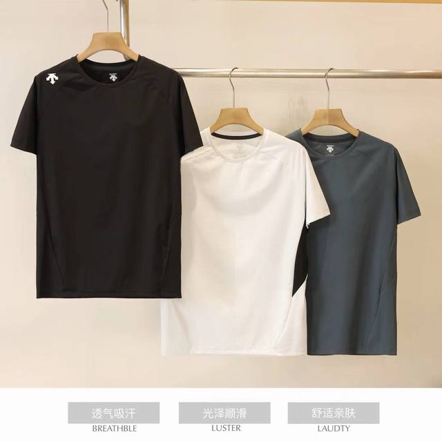 新款上市 Descente迪桑特春款短袖2025男休閒春季新款户外运动徒步通勤男款上衣 采用舒适面料 郊遊 野營 垂釣 登山 旅行 徒步 自駕游 居家都非常適合