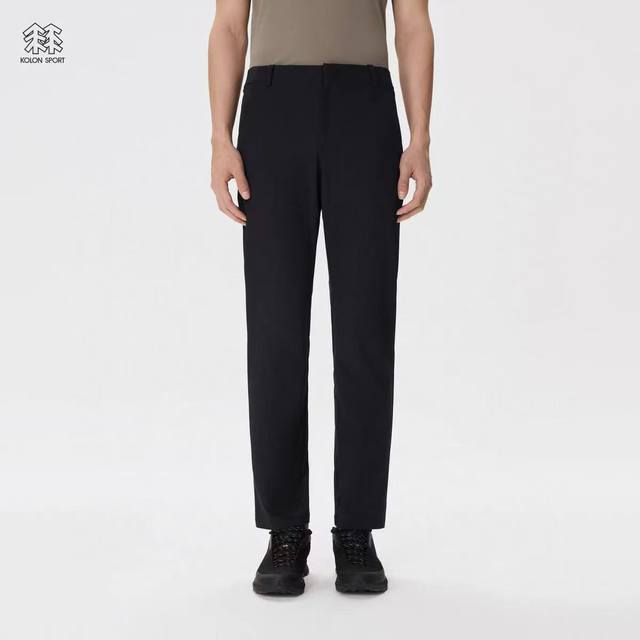 kolon Sport可隆男士商务软壳裤防泼水户外运动裤商务多口袋长裤 商务男士全天候战裤 防泼水速干透气软壳裤 Edo全日户外机能系列 无缝切换都市与户外场景