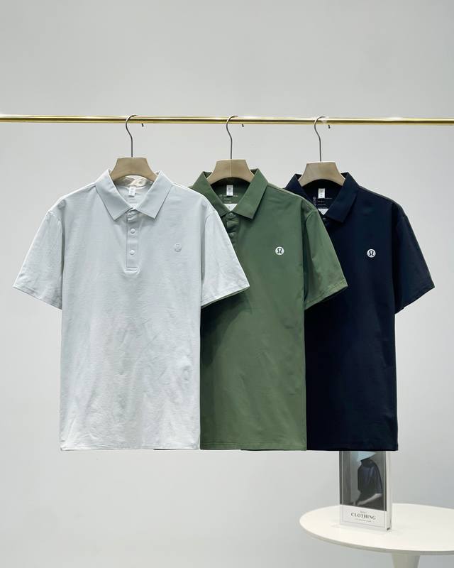 一触即凉的夏日衣橱王炸款 今年最潮嗨的一款polo 露露Lulu家最新索罗娜冰丝透气腋下网眼高弹力polo衫商务休闲翻领短袖 当38 高温遇上-5 冰丝触感 肌
