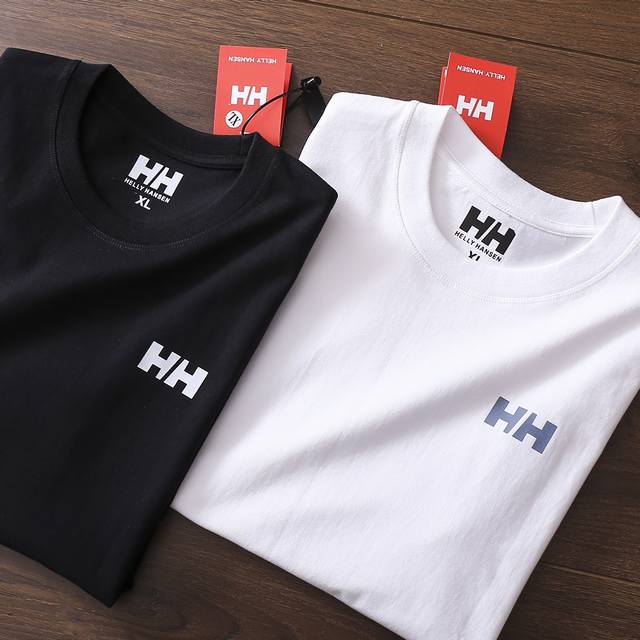严选好货 海丽汉森Helly Hansen新款男士圆领短袖T恤 经典时尚款 客供精梳水洗纯棉面料 亲肤细腻 舒适透气 精美Logo印花 定织螺纹领口 领里压条