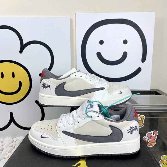 Nike Aj1 Jordan Air Jordan 1 Low Aj低帮联名白米倒钩 码数36-44 男女现货
