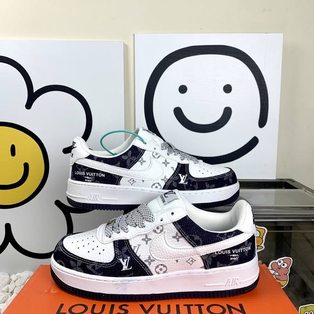Nk Air Force 1 Low Af1 空军一号 空军Lv2505蓝白 高版本套楦工艺 正确版型 码数36-44 男女现货