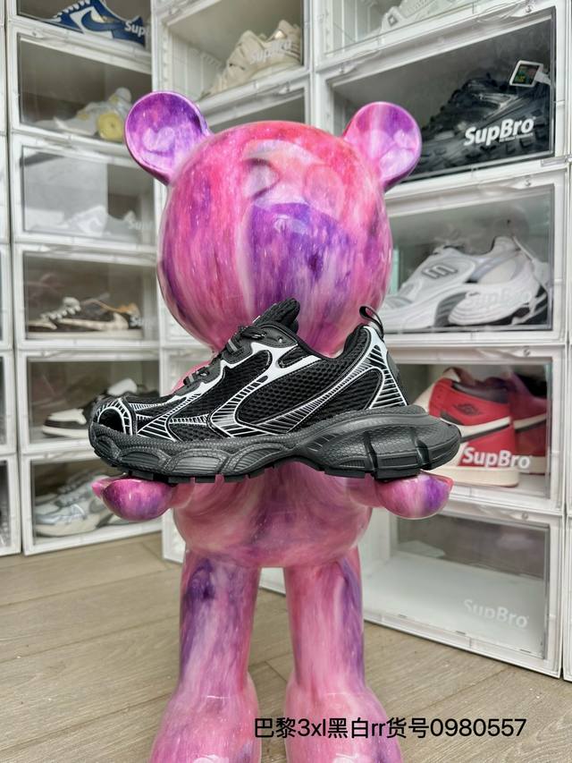 放店 巴黎3Xl黑白 rr高版本套楦工艺 正确版型 尺码36-44 男女码现货
