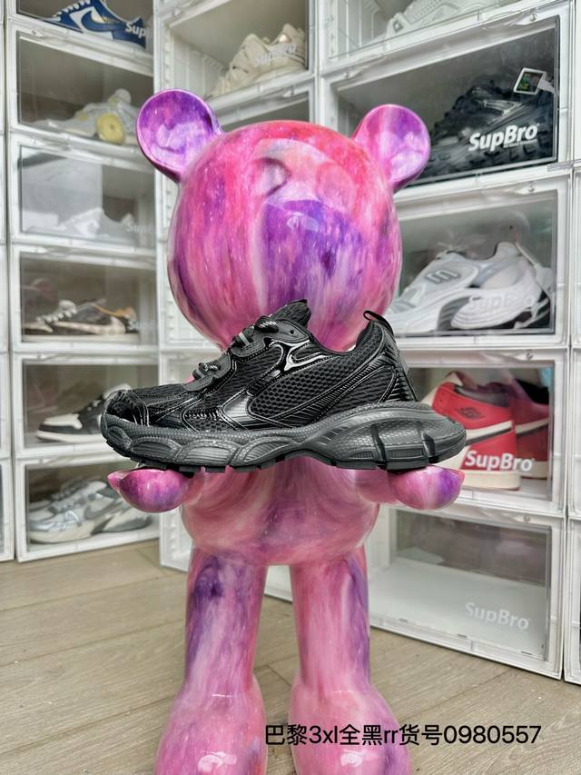 放店 巴黎3Xl全黑 rr高版本套楦工艺 正确版型 尺码36-44 男女码现货