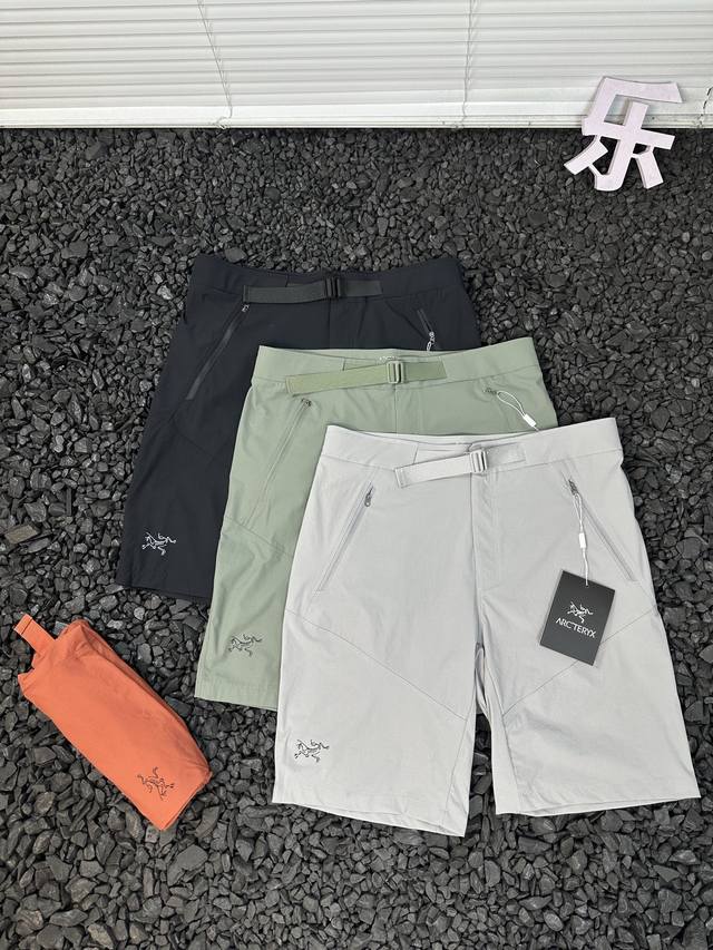 始祖鸟 Arcteryx 25Ss鸟家夏季专业户外拉链口袋运动休闲短裤 - 代工厂p跟单出品 代购指定版本 原档案原数据开发版型 原包装原标 五金拉链 多联洗唛