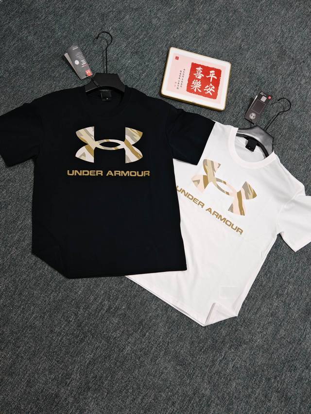 官网同款 under Armour 安德玛 露营 Camping系列 舒适柔软速干短袖T恤 男女同款 双面液氨面料升级 采用日本液氨丝光工艺双面处理 液氨技术能