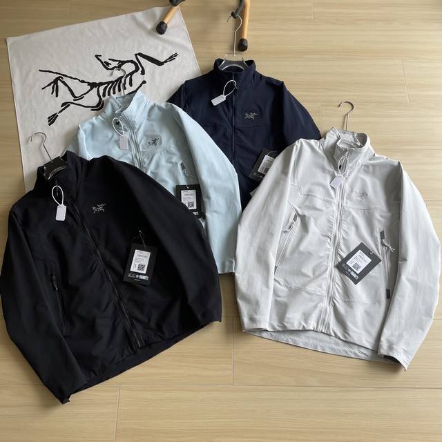 主图 独家臻品Arc'teryx 始祖鸟 四色Gamma Hoody Or Jacket夏季男女同款经典小Logo立领软壳夹克外套 情侣同款城市通勤冲锋衣户外百