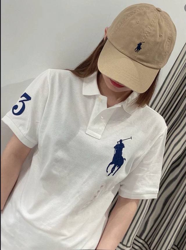 模特图# polo Ralph Lauren 拉夫劳伦 基础大马刺绣Logo Big pony polo衫 T恤短袖 s~Xxl 黑色 藏青 灰色 白色 原版面