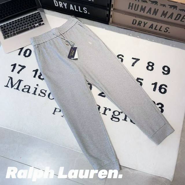 Ralph Lauren拉夫劳伦银狐绒卫裤 男女同款 -面料 采用原版一比一定织定染350克超柔银狐绒面料 -辅料 原版拆解开发 一比一定制的小标 领标 水洗