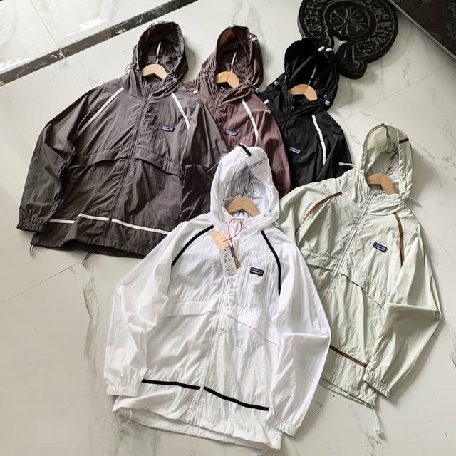 patagonia巴塔哥尼亚轻薄透气防晒衣防风皮肤衣外套 抗撕装尼龙面料 四面弹力演绎 不担心会紧绷束缚 有自如的活动效果 防风恒温 还可以防止蚊虫叮咬户外探险