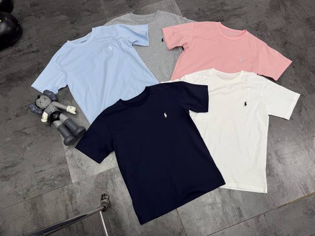 新款Ralph Lauren 拉夫劳伦同款刺绣小马经典款定制修身双面棉短袖T恤 品名 经典刺绣小马 颜色 藏蓝色 白色 粉色 灰色 浅蓝色 规格 S M L X