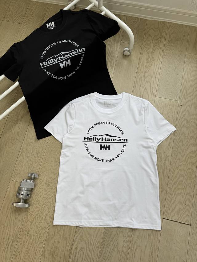 Helly Hansen 海丽汉森 25Ss Hh胸前字母印花三防速干短袖T恤 小红书热门爆款 明星网红同款穿搭 男女日常通勤穿搭必备单品 高品质7A抗菌三防户