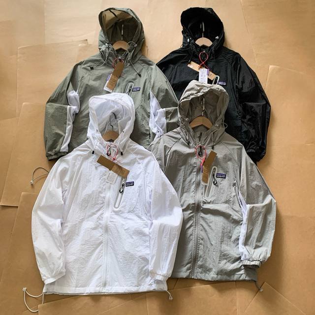 patagonia巴塔哥尼亚轻薄透气防晒衣防风皮肤衣外套 抗撕装尼龙面料 四面弹力演绎 不担心会紧绷束缚 有自如的活动效果 防风恒温 还可以防止蚊虫叮咬户外探险