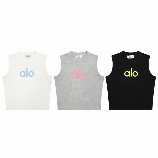 正确版本 Alo背心1*1螺纹硅胶内搭运动健身打底背心上衣短款 Aloyoga成立于2007年 专注于瑜伽服饰和功能性运动单品的设计 强调舒适 健康和时尚 该品