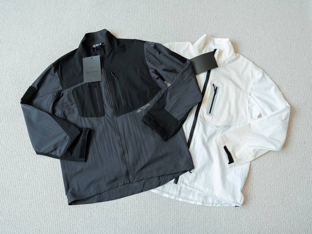Arc 小鸟System-A Hangdog Jacket Drop10 系列户外休闲通勤机能防晒服上衣 男女同款 - 颜色 黑色 白色 - 尺码 S M L