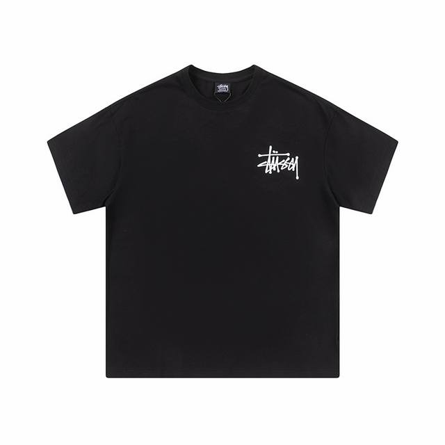 stussy 斯图西 25Ss前后基础Logo印花短袖T恤男女同款情侣短袖T袖 6 6 经典永远不会过时 人手必备款 250G纯棉精梳棉不起球不起毛 上手质感绝