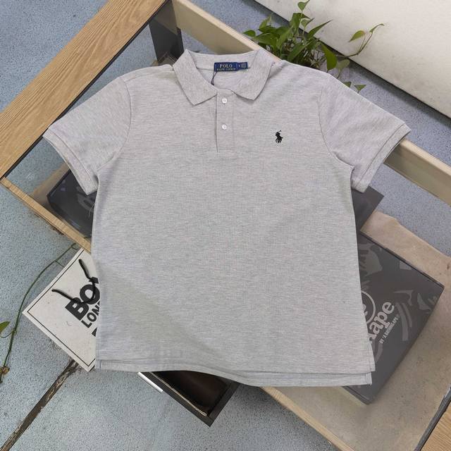 款号 Bm6617 高版本 2025新款Ralph Lauren拉夫劳伦经典刺绣骑士图案Logo绣花休闲情侣宽松短袖polo衫 经典T恤永远不会过时 人手必备款