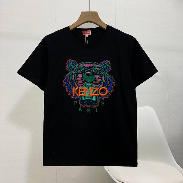 高品质 新款高田家Ken虎头情侣款字母虎头短袖T恤 简单整洁的配色 吸睛且高端大气 人手必备炸街款 胸前几十万针精工刺绣 依然保持一丝不苟的严谨态度 给您高端品