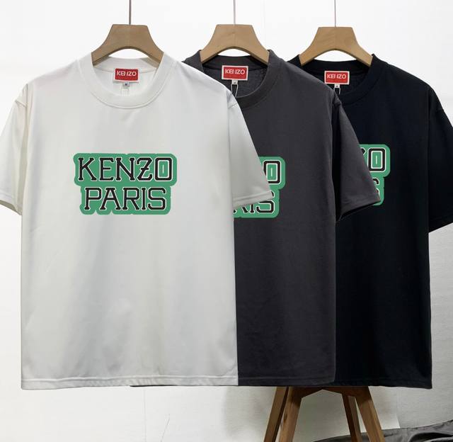高品质 kenzo新款 柜子情侣款圆领短袖T恤 柜子同步 明星同款 上身帅气时尚个性潮流短袖T恤 简单有个性 上身效果巨帅 打底外穿都很好看 颜色搭配也超赞的