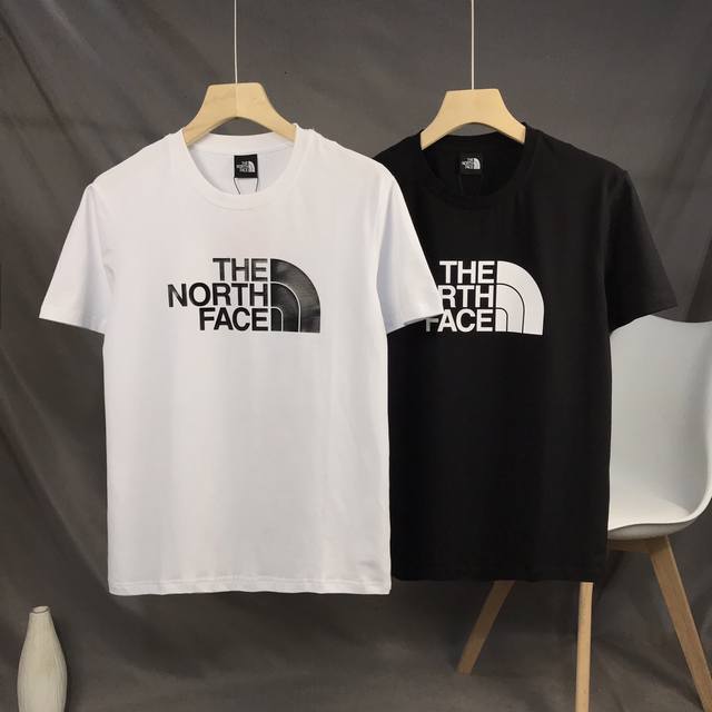 高品质 新款 The North Face 北面 印花情侣款短袖T恤 前后印花的版型风格 特别定制280克双纱 纯棉面料 柔软舒服 天气暖和起来了就可以单穿啦