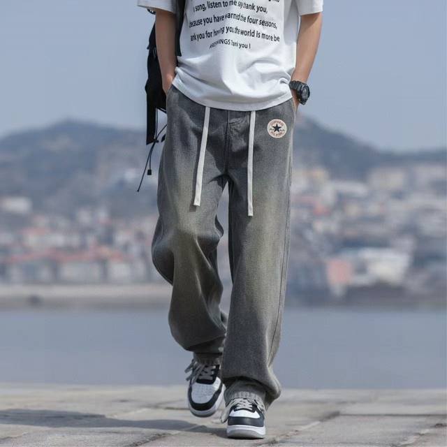 上新 converse 匡威 星空纹提花复古水洗直筒牛仔裤休闲裤长裤 男女同款 甄选星空纹理面料 质感无敌 搭配复古水洗工艺 抽绳松紧腰设计 简约又不简单 In