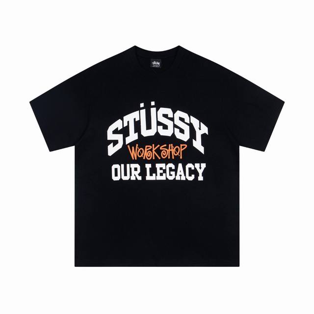 stussy斯图西美式潮牌Logo徽标印花宽松版型短袖T恤 6950 属于Ss24 Thermal Stock Tee夏季系列 stussy于1980年由Sha