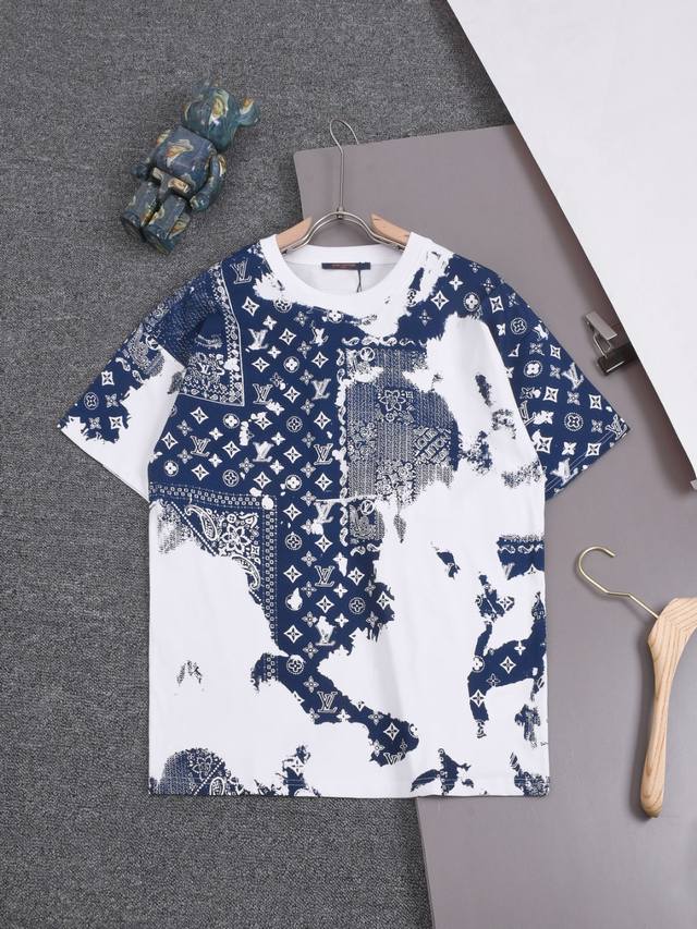 高品质 louis Vuitton 路易威登腰果花满印新款T桖 25Ss春夏新品 全身上下直喷腰果三花标识 采用环保染料 无甲醛 对身体无危害 采用32支280