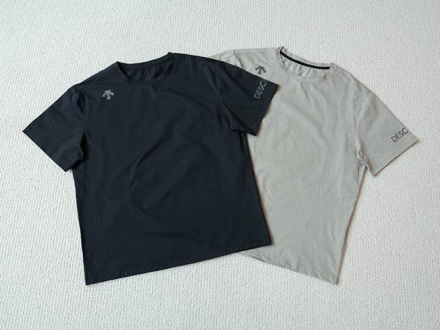 夏季速干刚需Tee Dts Descente Essential 纯色印花图案圆领短袖Tee - 颜色 黑色 浅绿 - 尺码 M L Xl Xxl 尺码表 衣长
