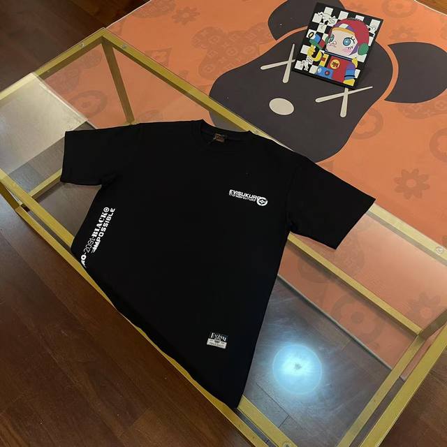 上新 evisu福神2025新款男士字母圈圈短袖 颜色 白 尺码 S-Xxl s码 肩宽44 胸围96 衣长68 适合身材 -120斤 m码 肩宽46 胸围10