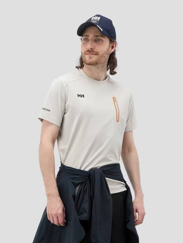 2025Hh海丽汉森Helly Hansen Hh综训运动健身Tough透气排汗男士短袖T品牌压胶字母Logo 进口精梳珠地棉面料亲肤舒爽 不粘身不黏腻 排汗吸