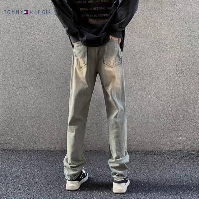25Ss春季出品新款 -Tommy 汤米男士牛仔裤 男款潮流时尚休闲微弹力牛仔裤 超级百搭裤型修身显瘦 高端品质时尚休闲轻盈牛仔裤 时髦感以及辨识度都超高 颜值
