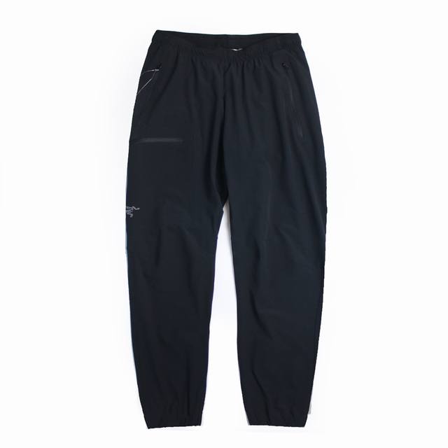 顶级版本 超显瘦 arcteryx始祖鸟 Gamma Jogger Men's 纯色Logo标识软壳松紧腰束脚长裤 松紧腰 还是收腿的裤口显腿长 防泼水 弹性面