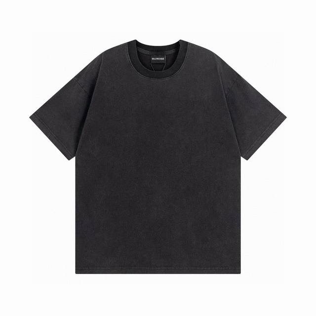 balenciaga 巴黎世家2025 Ss 经典后背烫钻水洗短袖T恤 本市场No.1的质量 真正天花板品质 全部原版开发注意细节图 避免被盗图商家混发 正确2