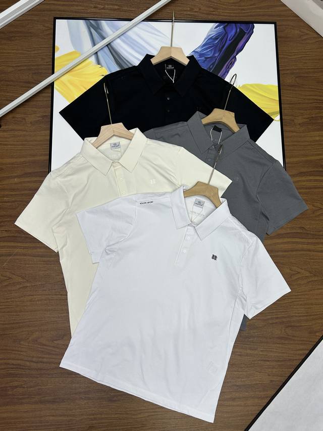 专柜同步更新 男士polo衫无缝压胶款 可隆四色齐发 Kolon Sport可隆polo衫夏季短袖速干T恤小翻领防晒运动上身垂感十足 版型完美 吸汗透气 百搭休